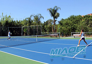 篮球场、羽毛球场、网球场的保养与维护