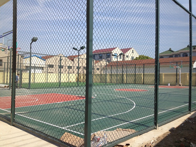 上海奉贤区南桥硅PU篮球场,人造草坪门球场铺设（施工）